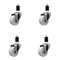 Service Caster 3'' Nylon Wheel Swivel 1-1/2'' Expanding Stem Caster Set, 4PK SCC-EX20S314-NYS-112-4 - alternate 1
